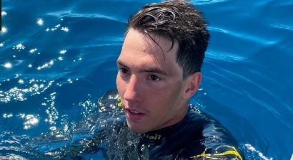 Новый рекорд: Владислав Шулико переплыл озеро Иссык-Куль