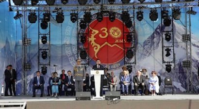 Парад в честь 30-летия дня независимости Кыргызстана