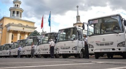 Бишкек: половина новых узбекских автобусов простаивает из-за нехватки водителей