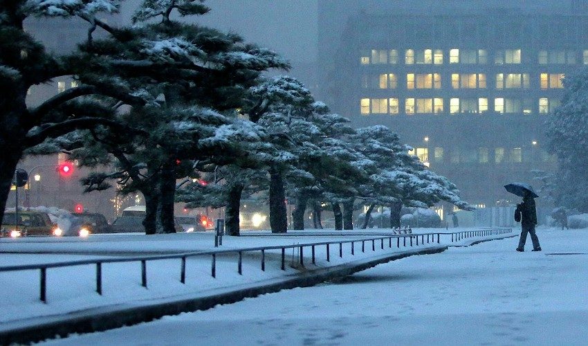 Япония: сильный снегопад обрушился на ряд префектур
