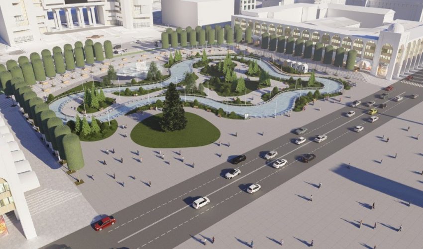 Обновление площади Ала-Тоо: Бишкекглавархитектура представила эскиз проекта