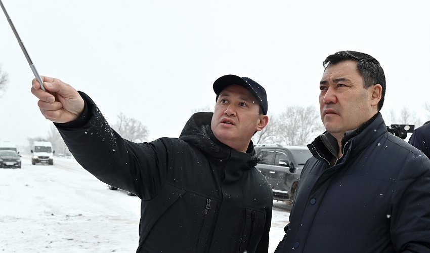 Автодорога Бишкек-Кара-Балта: Садыр Жапаров поручил до конца года завершить ремонтные работы