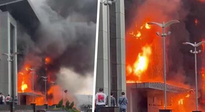 В Москве горит бизнес-центр «Гранд Сетунь плаза»