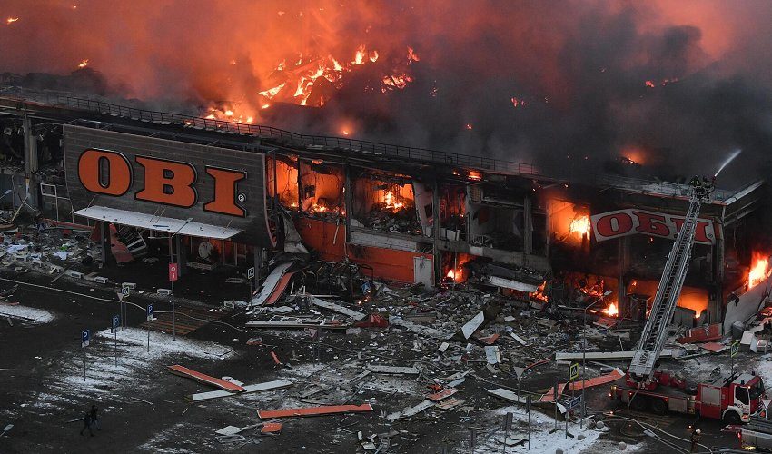 Крупный пожар в ТЦ в Подмосковье: 1 человек погиб, ущерб составил 20-30 млрд. рублей
